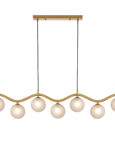 ORTON PE7-AGOM - ORTON 7 LIGHT PENDANT ANTIQUE ORTON PE7-AGOM