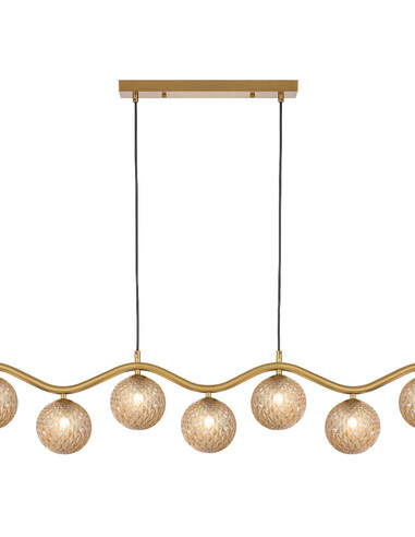 ORTON PE7-AGOM - ORTON 7 LIGHT PENDANT ANTIQUE ORTON PE7-AGOM
