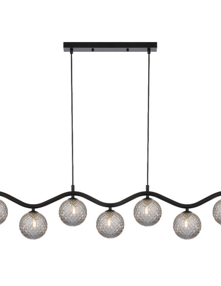ORTON PE7-BKCLP - ORTON 7 LIGHT PENDANT BLACK - ORTON PE7-BKCLP