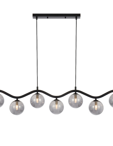 ORTON PE7-BKCLP - ORTON 7 LIGHT PENDANT BLACK - ORTON PE7-BKCLP