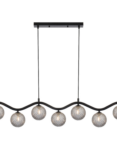 ORTON PE7-BKFRT - ORTON 7 LIGHT PENDANT BLACK - ORTON PE7-BKFRT