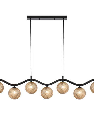 ORTON PE7-BKSM - ORTON 7 LIGHT PENDANT BLACK - ORTON PE7-BKSM