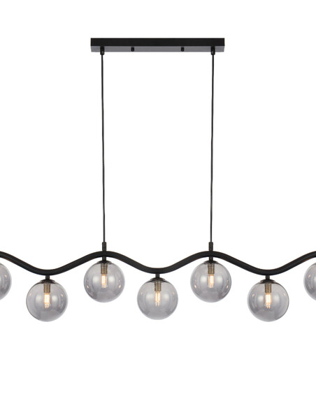 ORTON PE7-BKSMT - ORTON 7 LIGHT PENDANT BLACK - ORTON PE7-BKSMT