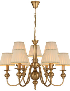 SIEDEL PE09SH-CP - SIEDEL 9 LIGHT PENDANT W/SHADESIEDEL PE09SH-CP