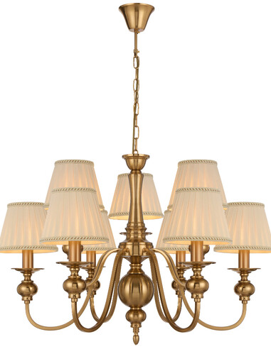 SIEDEL PE09SH-CP - SIEDEL 9 LIGHT PENDANT W/SHADE