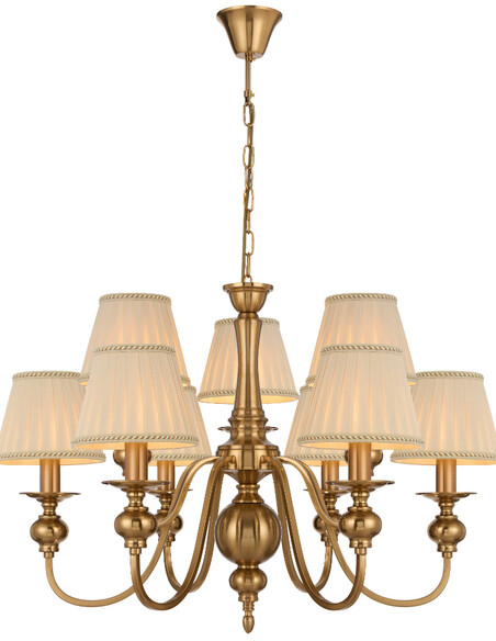 SIEDEL PE09SH-CP - SIEDEL 9 LIGHT PENDANT W/SHADE