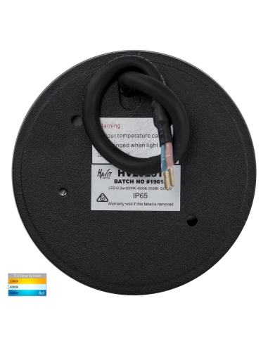 HV2925T-12V - Pinta Black Louvered Step LightsHV2925T-12V