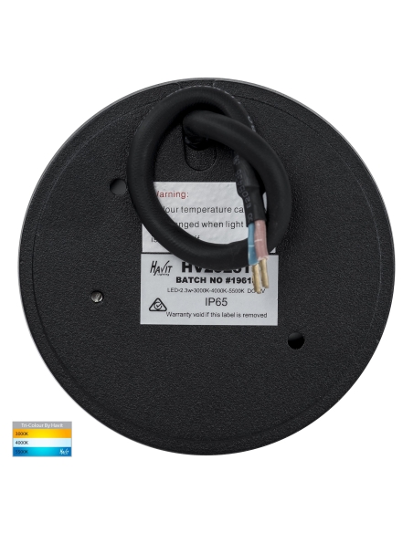 HV2925T-12V - Pinta Black Louvered Step LightsHV2925T-12V