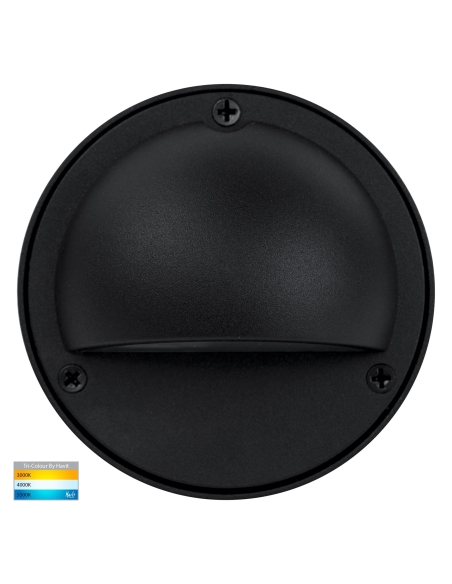 HV2923T - Pinta Black Step Lights with Eyelid