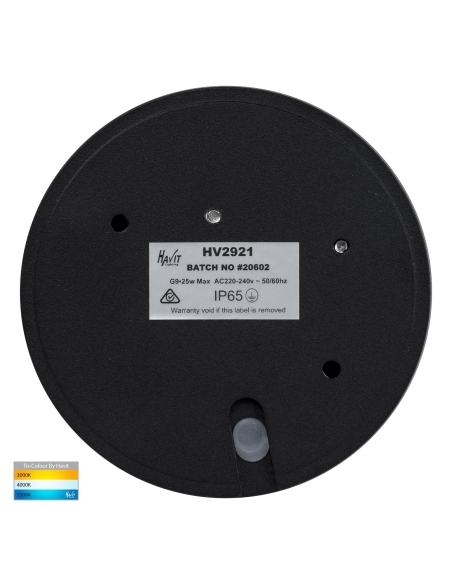 HV2923T - Pinta Black Step Lights with EyelidHV2923T