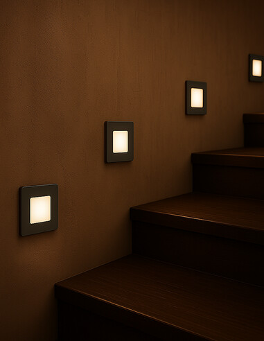 STOW SQ-SL.3C - STOW SQUARE STAIR LIGHT 3CCT - STOW SQ-SL.3C