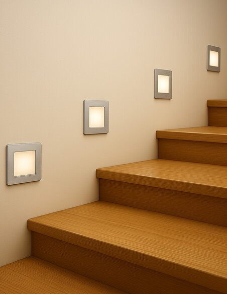 STOW SQ-SL.3C - STOW SQUARE STAIR LIGHT 3CCT - STOW SQ-SL.3C