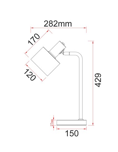 FLOTAR-T1 - Interior Cylinder Iron Shade with FLOTAR-T1