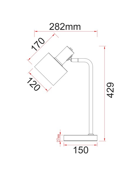 FLOTAR-T1 - Interior Cylinder Iron Shade with FLOTAR-T1