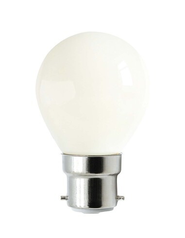 Fancy Round LED Filament Dimmable Frosted Globes (4W)