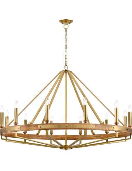 FUNALE3 - Interior Candelabra Natural Wood / Oak FUNALE3
