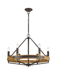 FUNALE4 - Interior Candelabra Natural Wood / Oak Wood FUNALE4
