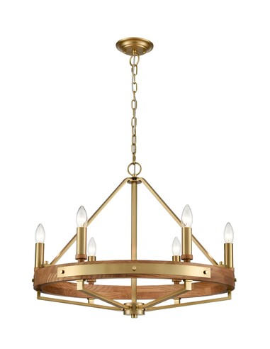 FUNALE4 - Interior Candelabra Natural Wood / Oak FUNALE4