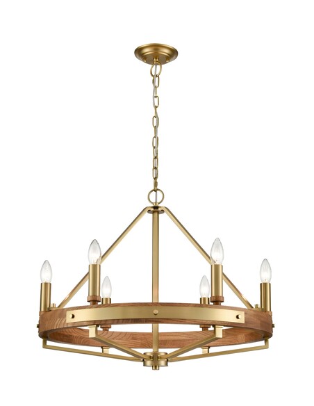 FUNALE4 - Interior Candelabra Natural Wood / Oak FUNALE4
