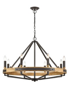 FUNALE5 - Interior Candelabra Natural Wood / Oak Wood FUNALE5