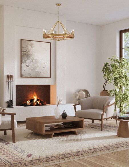 FUNALE5 - Interior Candelabra Natural Wood / Oak FUNALE5
