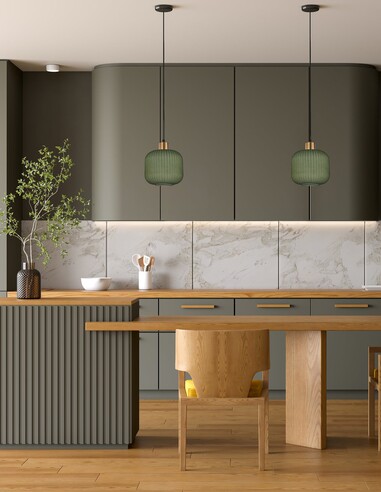 GOMITAS2 - Interior Translucent Glass Shade with GOMITAS2
