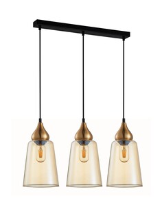 JEREZ2X3S - Bronze Amber/ Smokey Black Ellipse Glass Flat JEREZ2X3S