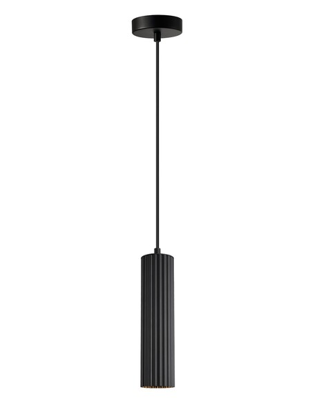 KOLONNE1 - Interior GU10 Ribbed Cylinder Pendant KOLONNE1