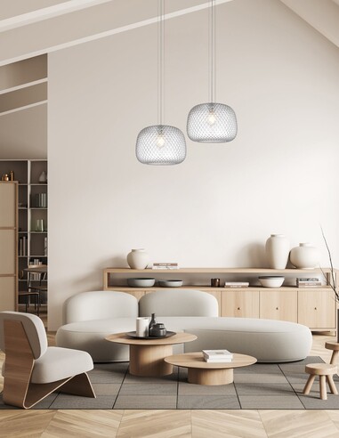 LABU1 - Interior Dome Glass with Segments Pendant LABU1