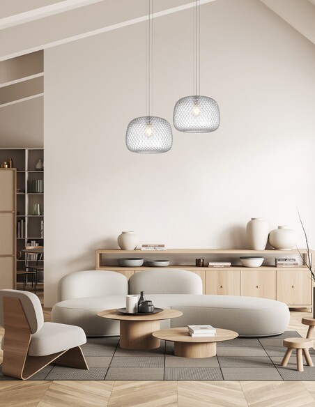 LABU1 - Interior Dome Glass with Segments Pendant LABU1