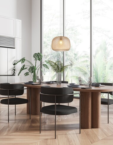 LABU1 - Interior Dome Glass with Segments Pendant LABU1