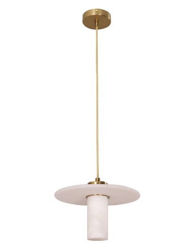 LUCERNA1 - Interior Cylinder Round Hat Alabaster LUCERNA1