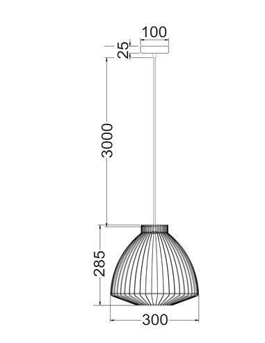 MANU1 - Modern Interior Cone (Concave) Wire Cage MANU1