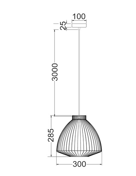 MANU1 - Modern Interior Cone (Concave) Wire Cage MANU1