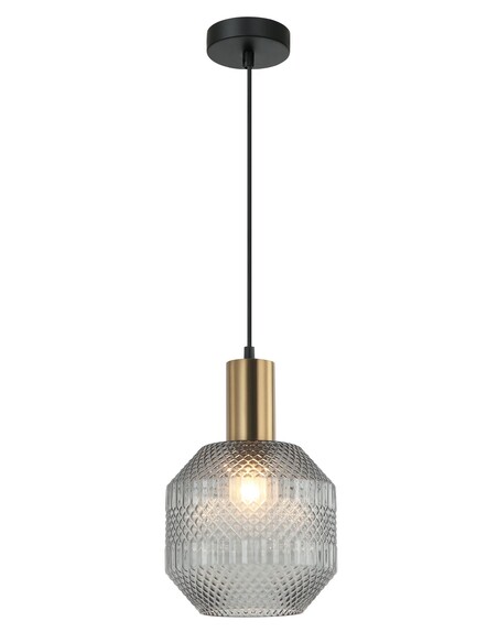 MARACA4 - Interior Glass Jar With Quadrilateral Segment Pendant Lights - Copper