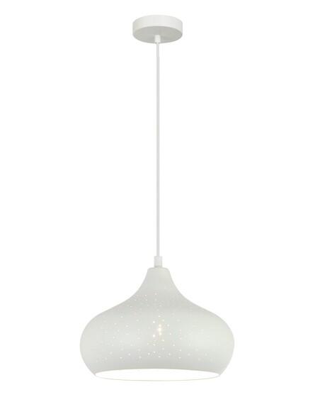 MARRAKESH09 - Bohemian Interior Champagne Glass Shape Pendant Light - White