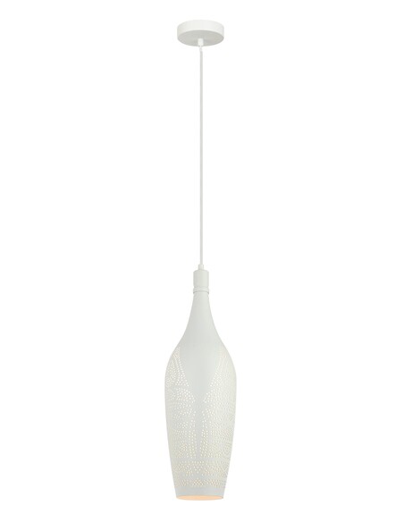 MARRAKESH10 - Bohemian Interior Bottle Shape Pendant Lights - White