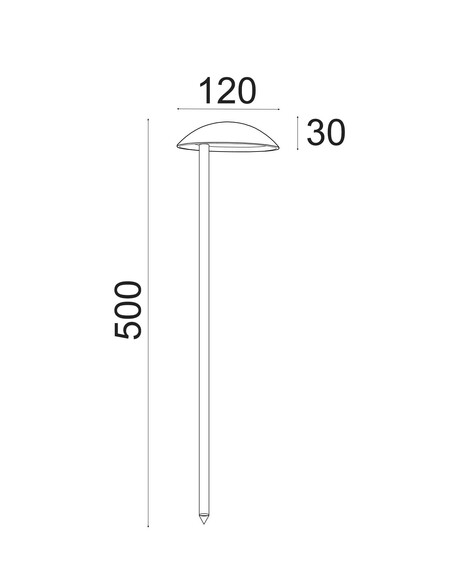 MESTOLO2 - Exterior 12V LED Garden Fixed MESTOLO2