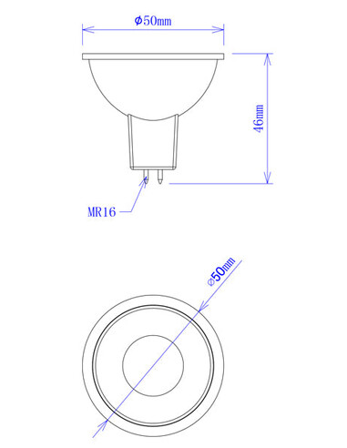 MR16R01A - MR16 LED Coloured Globes (5W)MR16R01A