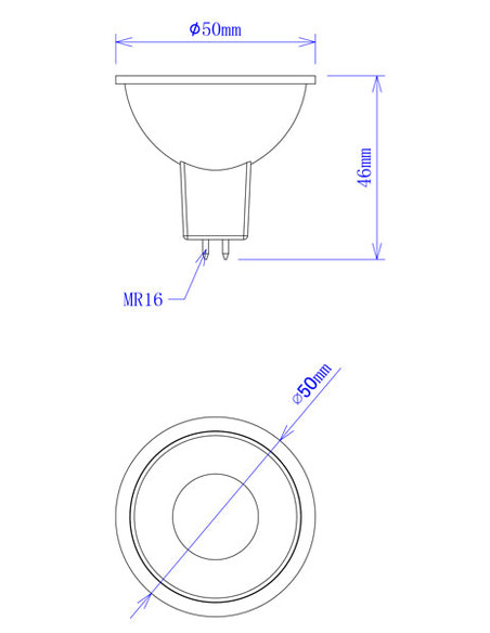 MR16R01A - MR16 LED Coloured Globes (5W)MR16R01A