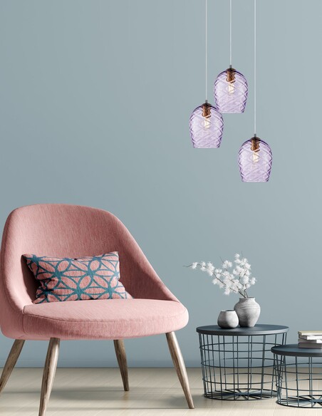 NETA4 - Interior Wine Glass Shade Segmented NETA4