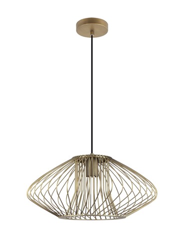 Interior Oval Cage Iron Pendant Lights OD440mm - Matte Black