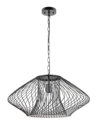 Interior Oval Cage Iron Pendant Lights OD600mm - Antique Brass Chain Canopy Size: Ø120x25mm Warranty: 1 Year Repl...