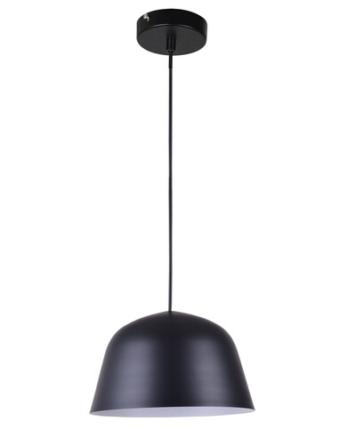 Scandinavian Angled Dome Shape Pendant Lights - Matte Black