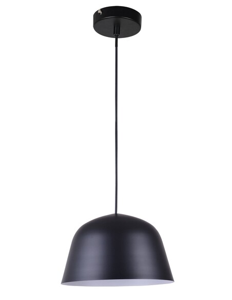 PASTEL02A - Scandinavian Angled Dome Shape Pendant Lights - Matte Black