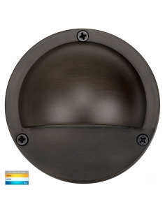 Surface Mounted Step Light with Eyelid Antique BrassHV2902-AB