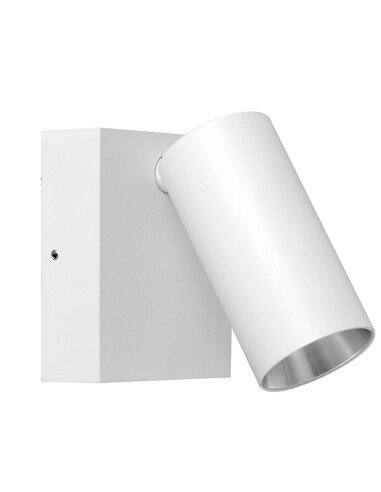 Surface Mounted LED Tri-CCT Single Adjustable Wall/Pillar Light (Matte White) IP65