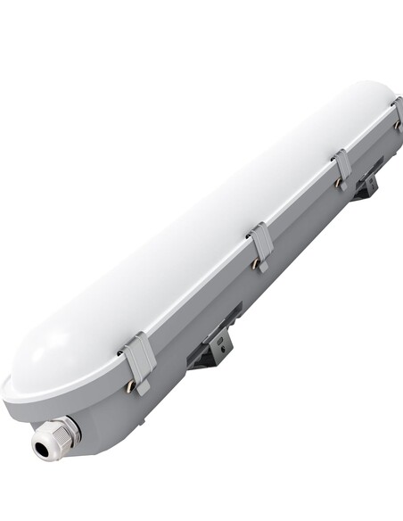 SHIELDTRI1 - Exterior LED Waterproof Dual Power & Tri-CCT Battens IP65 IK08