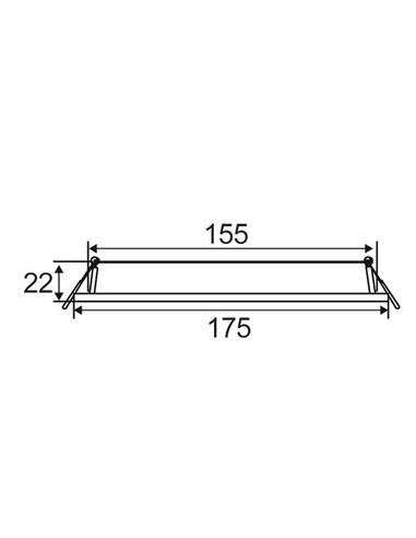 SLICKTRI2R - LED Dimmable Ultra Slim Tri-CCT SLICKTRI2R