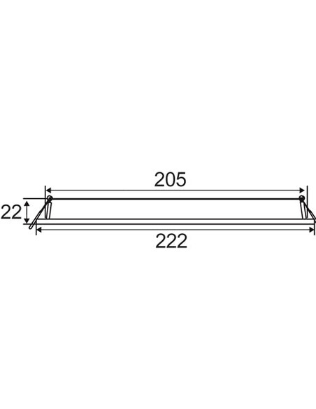 SLICKTRI2R - LED Dimmable Ultra Slim Tri-CCT SLICKTRI2R